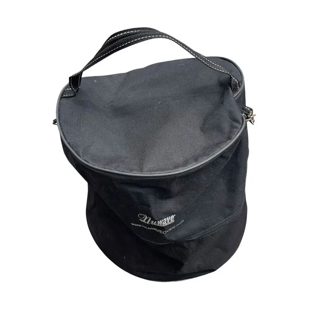 NuWave Pro Infrared Oven Storage Bag Travel Carrying Case Black Canvas